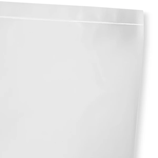 28 x 32 2 Mil Flat Poly Bag Bottom Seal Close up of 2 Mil 28 x 32 Poly Bag Bottom Seal