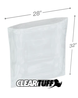 28" x 32" 6 Mil Flat Poly Bags