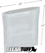 Clear 28 x 34 2 mil Poly Bags