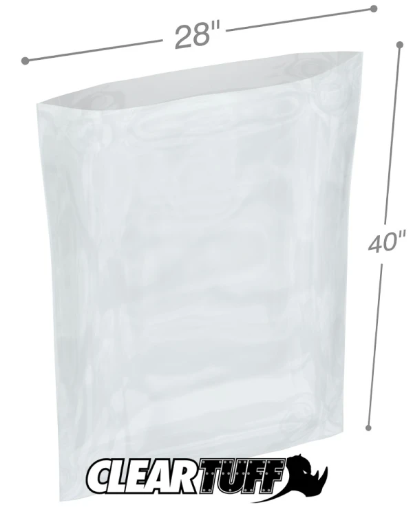 28 x 40 2 mil Poly Bags