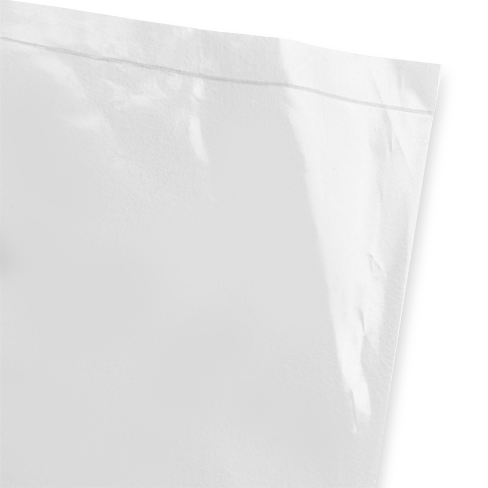 Close up of 2 Mil 28 x 48 Poly Bag Bottom Seal