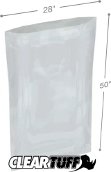 Clear 28 x 50 2 mil Poly Bags