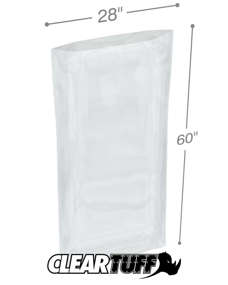 28 x 60 1.5 mil Poly Bags