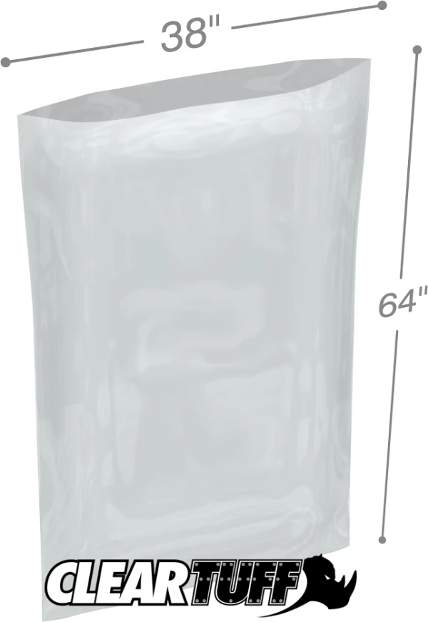 38x64 3 mil Flat Poly Bag 38x64 3 mil flat poly bag