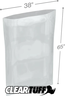 3 Mil 38" x 65" Plastic Flat Poly Bags