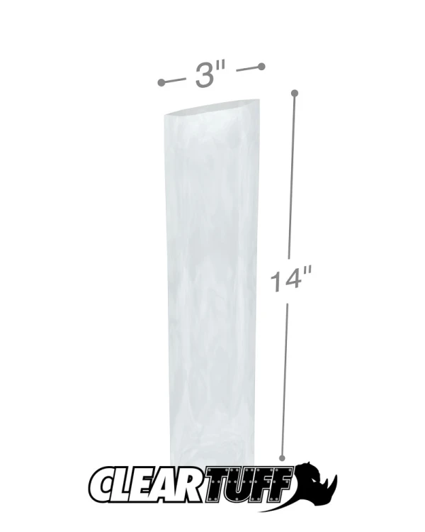 3 x 14 4 mil Poly Bags 3 x 14 4 mil Poly Bags