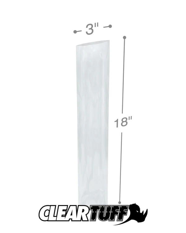 3 x 18 4 mil Poly Bags 3 x 18 4 mil Poly Bags