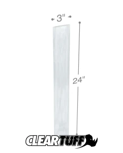 3" x 24" 1.5 Mil Flat Poly Bags
