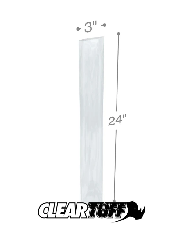 2 Mil 3 x 24 Poly Bags