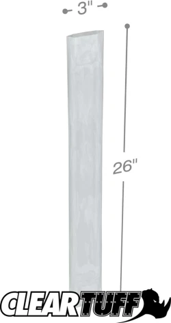 3" x 26" 4 Mil Flat Poly Bags