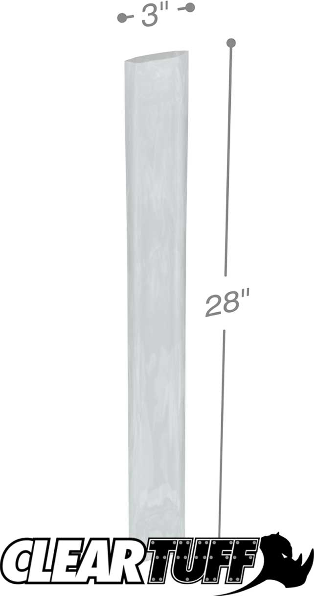 3 x 28 2 mil Poly Bags