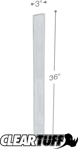 3" x 36" 4 Mil Flat Poly Bags