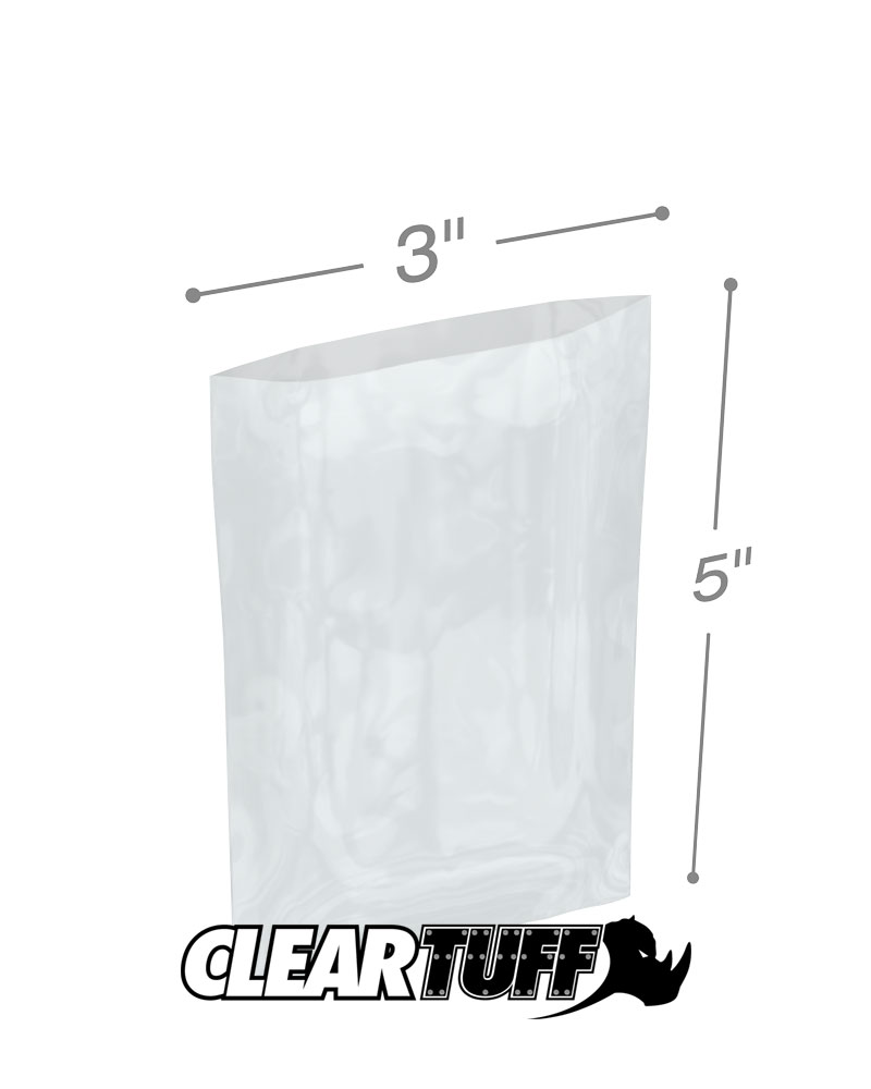 3 x 5 1 mil Poly Bags
