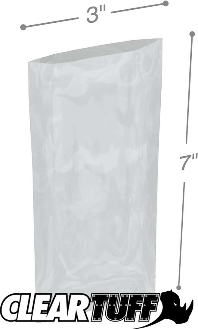 3 x 7 4 mil Poly Bags
