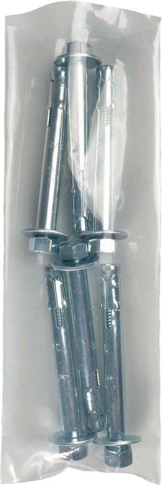 Hardware Inside of 4 Mil 3 x 8 Poly Bags