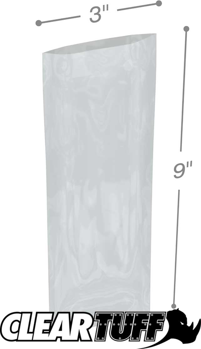 3 x 9 2 mil Poly Bags