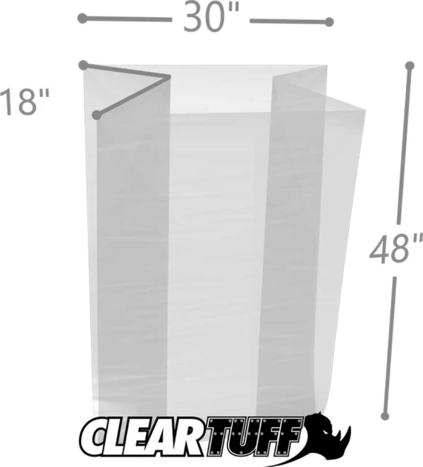 30 x 18 x 48 Gusseted Poly Bags 2 Mil 30 x 18 x 48 Gusseted Poly Bags 2 Mil