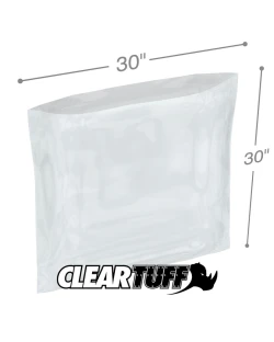 30" x 30" 3 Mil Flat Poly Bags
