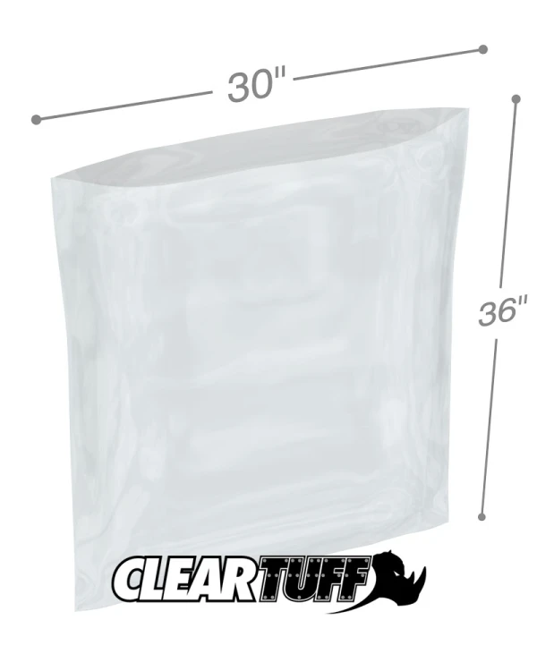 30 x 36 4 Mil Flat Poly Bags 4 Mil 30 x 36 Poly Bags
