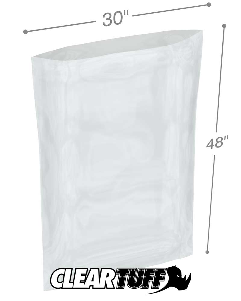 Clear 30 x 48 1.5 mil Poly Bags