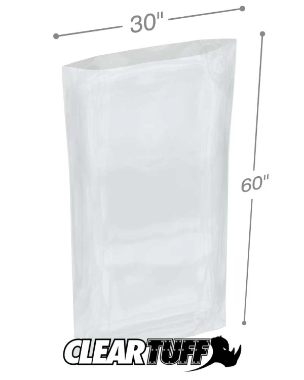 30 x 60 6 Mil Flat Poly Bags 6 Mil 30 x 60 Poly Bags