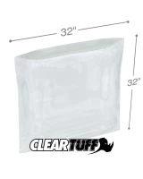 Clear 32 x 32 1.5 mil Poly Bags
