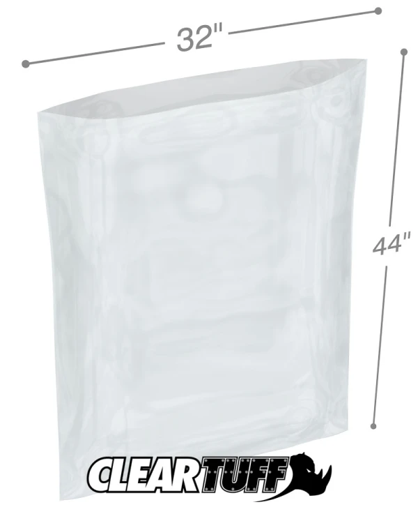 32 x 44 4 Mil Flat Poly Bags 4 Mil 32 x 44 Poly Bags