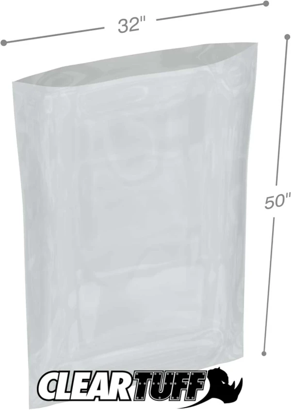 32 x 50 2 mil Poly Bags Clear 32 x 50 2 mil Poly Bags
