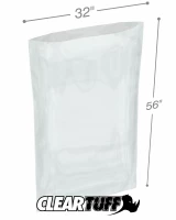 Clear 32 x 56 2 mil Poly Bags