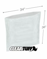 Clear 34 x 36 2 mil Poly Bags
