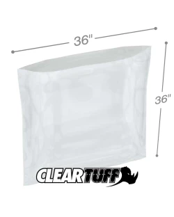 36" x 36" 1.5 Mil Flat Poly Bags