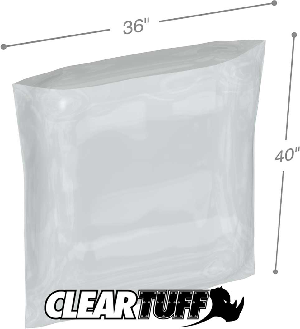 36 x 40 2 mil Poly Bags