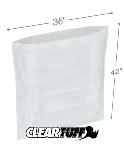 36" x 42" 1 Mil Flat Poly Bags