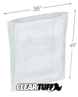 36" x 48" 1 Mil Flat Poly Bags