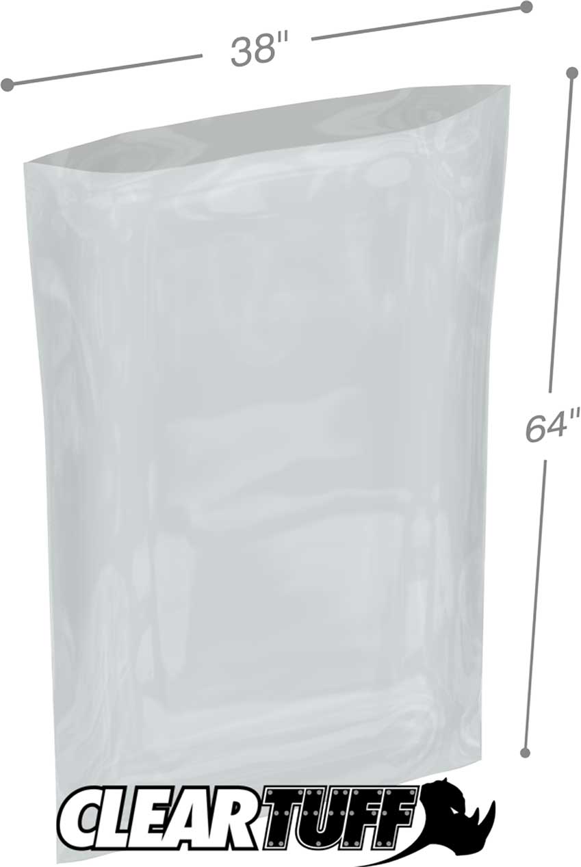 38 x 64 2 mil Poly Bags
