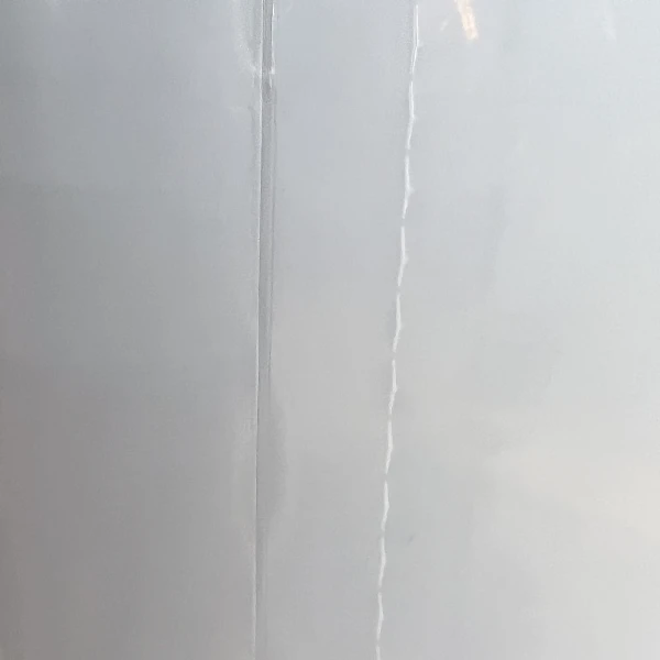 38 x 65 3 Mil Bags on Roll Bottom Seal and Perforation Bottom Seal and Perforation of a 3 Mil 38 x 65 Poly Bags on Roll