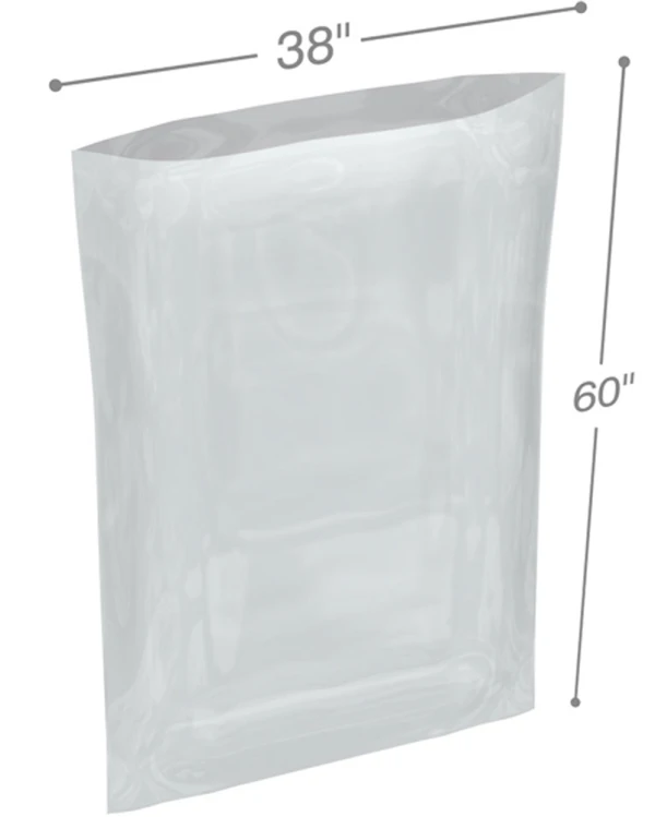 4 Mil 38 x 60 Plastic Flat Poly Bags 4 Mil 38 x 60 Poly Bags