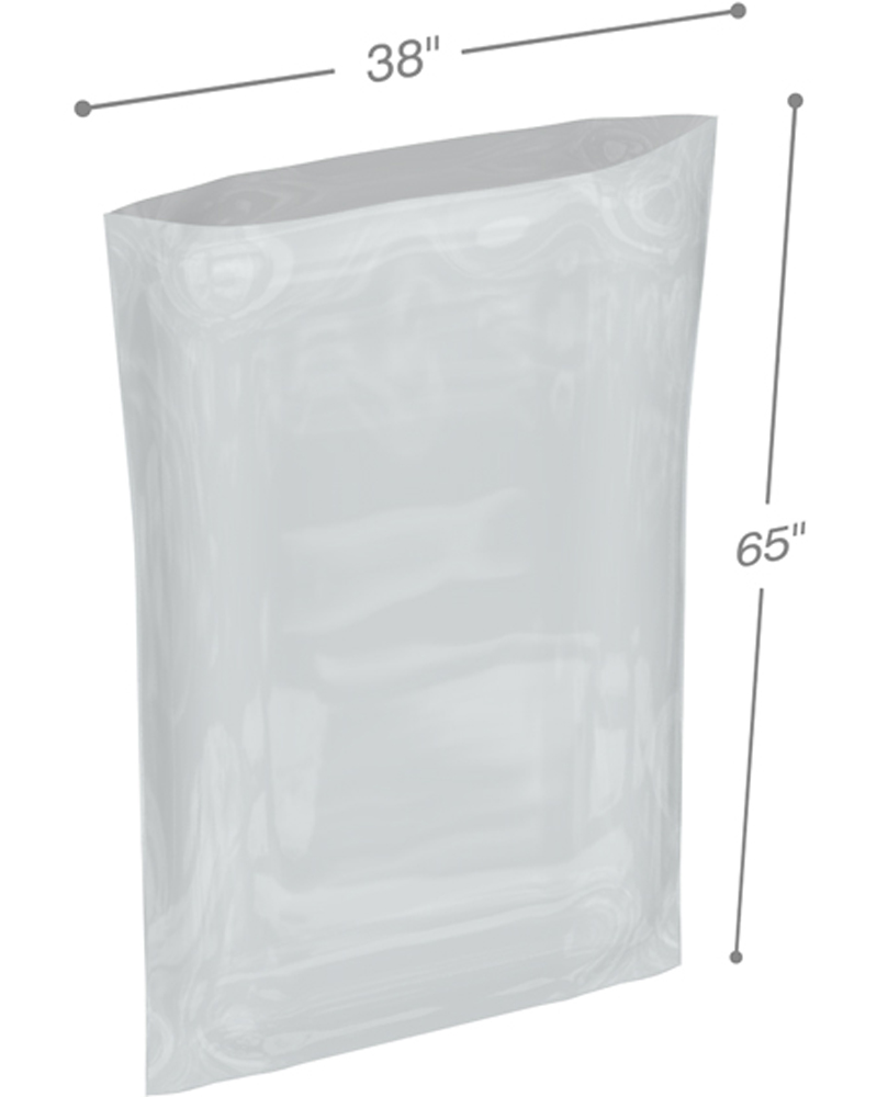 38x65 4 mil flat poly bag
