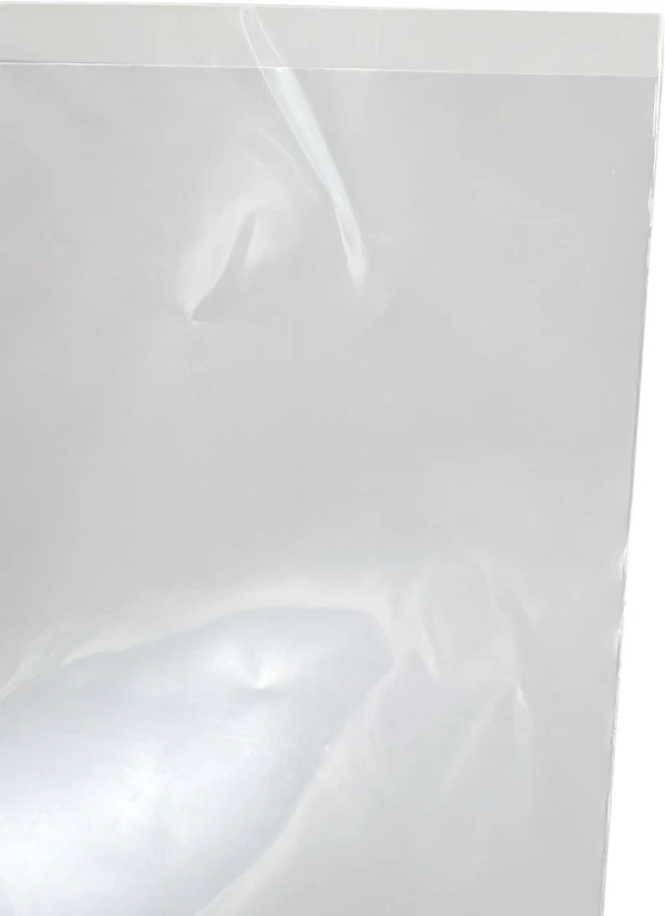 3x12 2 Mil Flat Poly Bags Top and Offset Lip Offset Lip Offset Lip and top of 2 Mil 3 x 12 Poly Bags