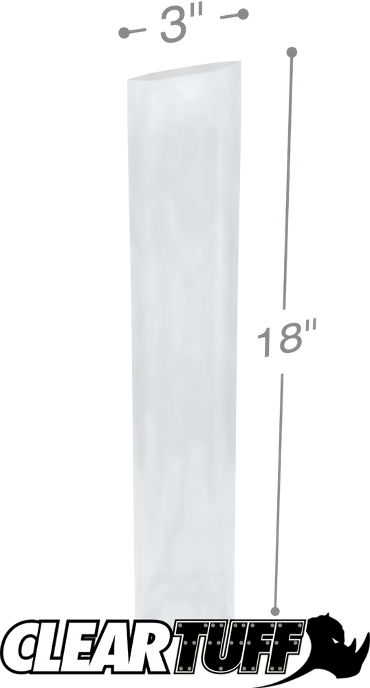 2 Mil 3 x 18 Poly Bags