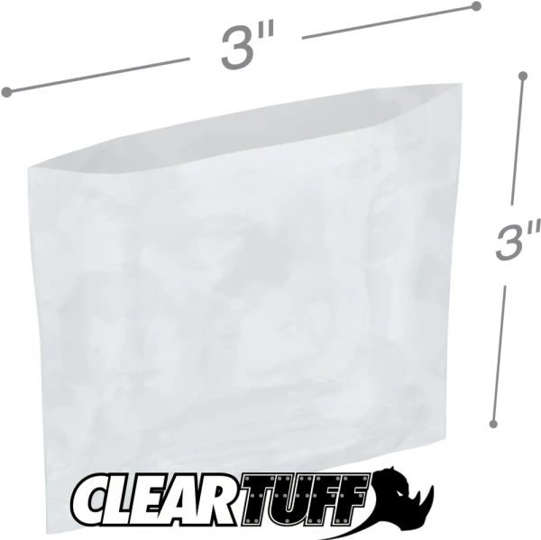 2 Mil 3 x 3 Poly Bags