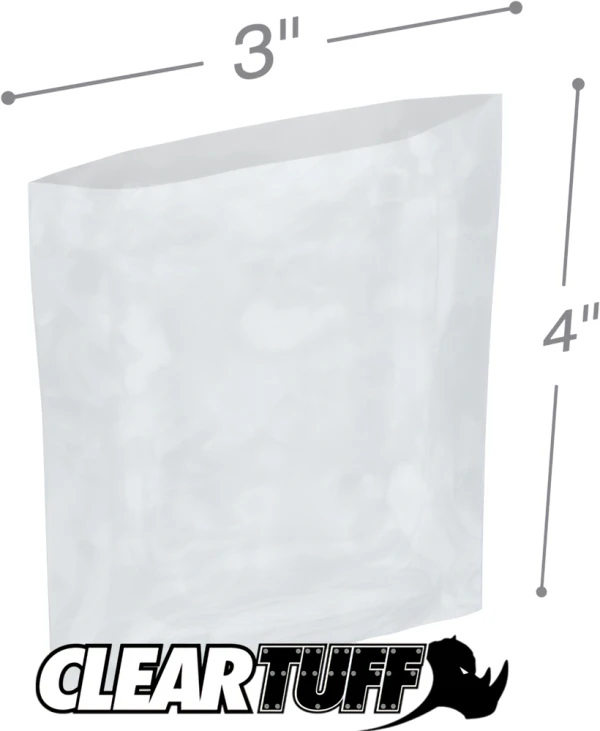 3 x 4 2 mil Poly Bags