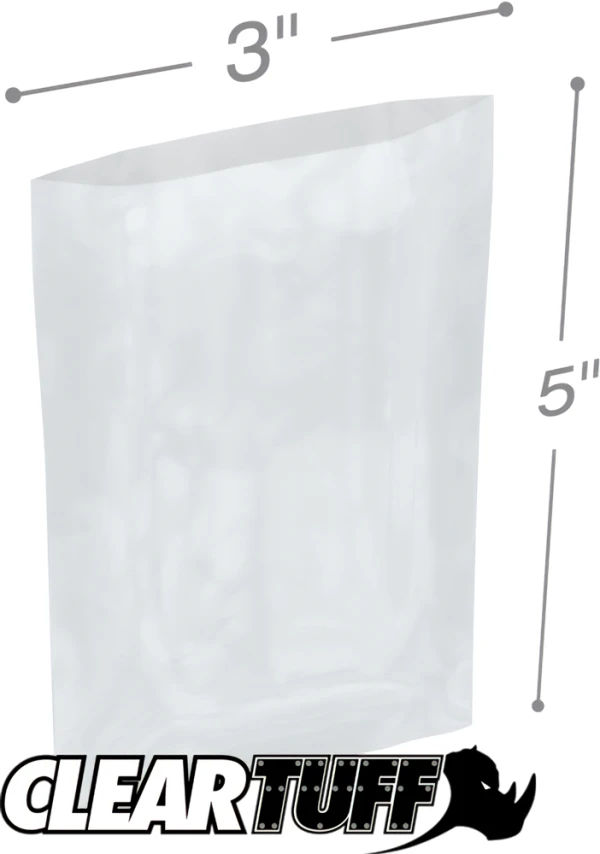 3 x 5 2 mil Poly Bags
