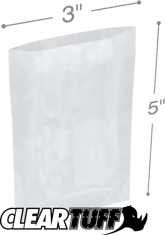 3 x 5 2 mil Poly Bags