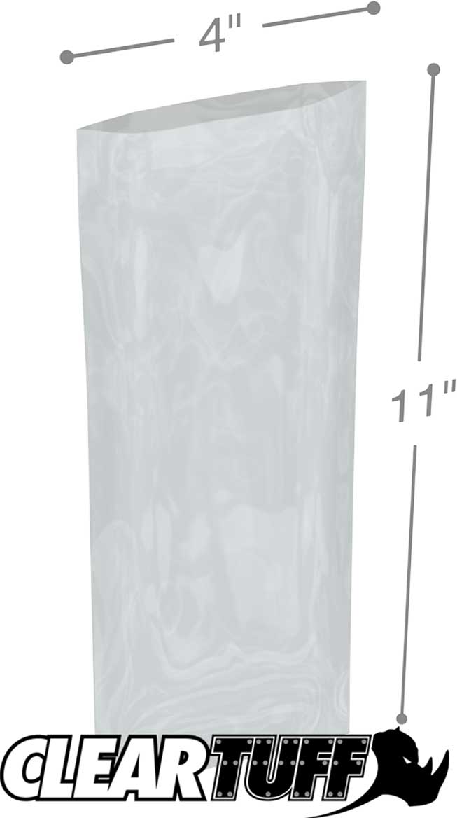 4 x 11 2 mil Poly Bags