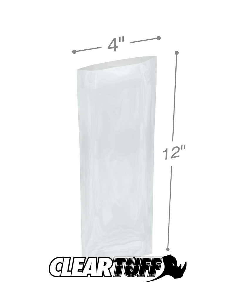 4 x 12 1.5 mil Poly Bags