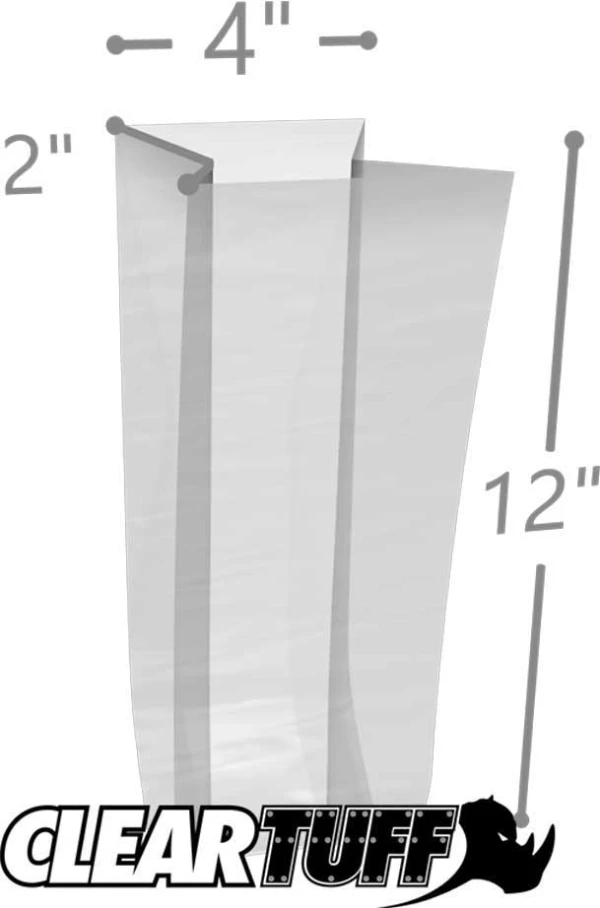 4 x 2 x 12 Gusseted Poly Bags 3 Mil 4 x 2 x 12 Gusseted Poly Bags 3 Mil