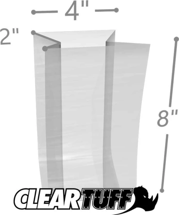 4 x 2 x 8 Gusseted Poly-Bags 1 Mil 4 x 2 x 8 Gusseted Poly-Bags 1 Mil