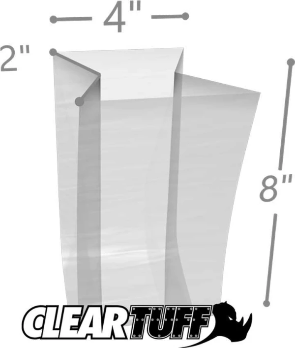 4 x 2 x 8 Gusseted Poly Bags 1.5 Mil 4 x 2 x 8 Gusseted Poly Bags 1.5 Mil