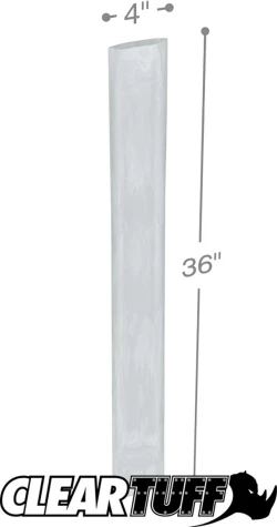 4" x 36" 2 Mil Flat Poly Bags